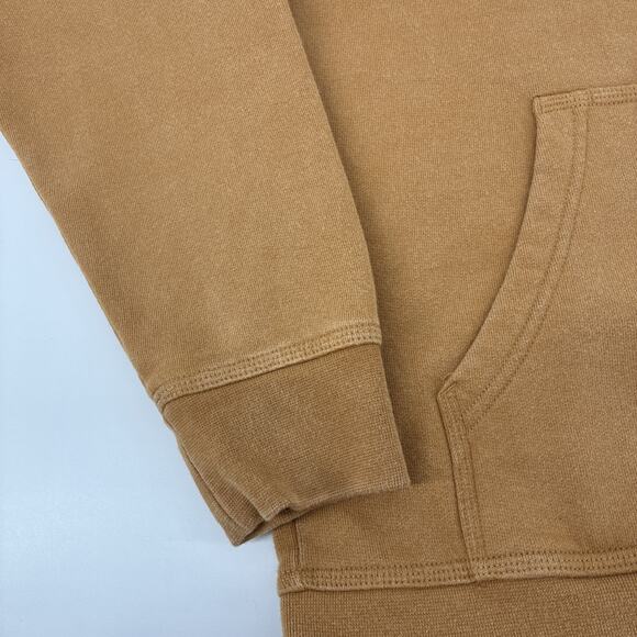 LL BEAN Sweatshirt Men Medium Brown Hoodie Pullover Patch Outdoors Hiking NWT - Picture 9 of 15